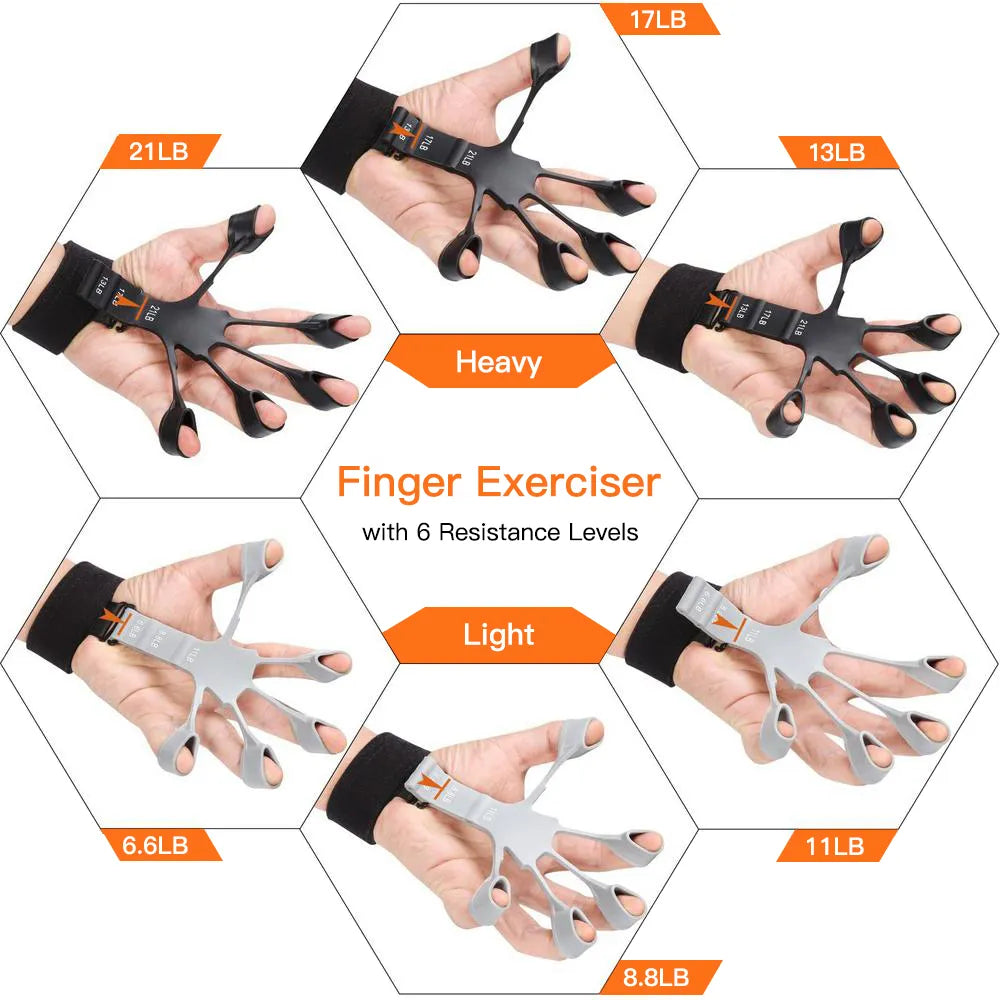 Finger Gripper | Finger Exerciser | Guitar Finger Exerciser for home fitness - Fitness Galore