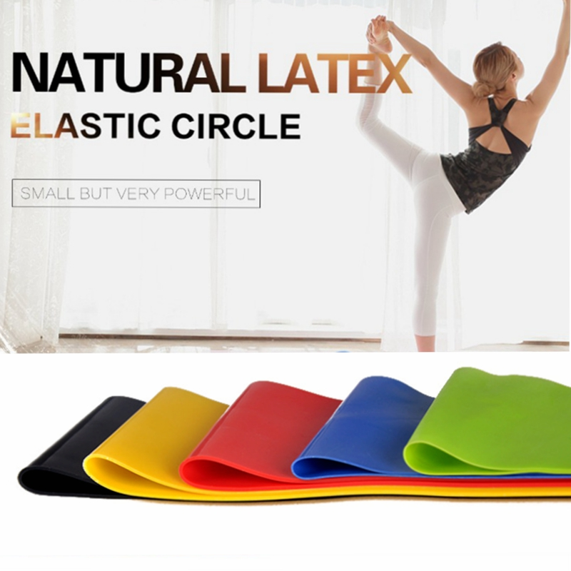 Yoga Elastic Rubber Resistance Bands for home fitness - Fitness Galore